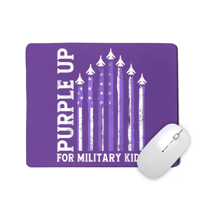 Purple Up For Military Kid Military Child Month Air Force Mousepad