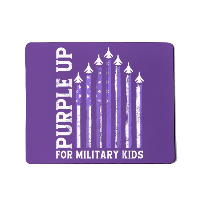 Purple Up For Military Kid Military Child Month Air Force Mousepad