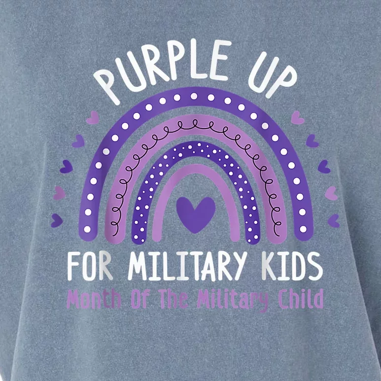 Purple Up For Military Kid Month of the Military Child Garment-Dyed Women's Muscle Tee