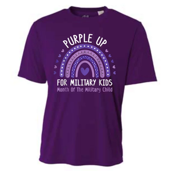 Purple Up For Military Kid Month of the Military Child Cooling Performance Crew T-Shirt