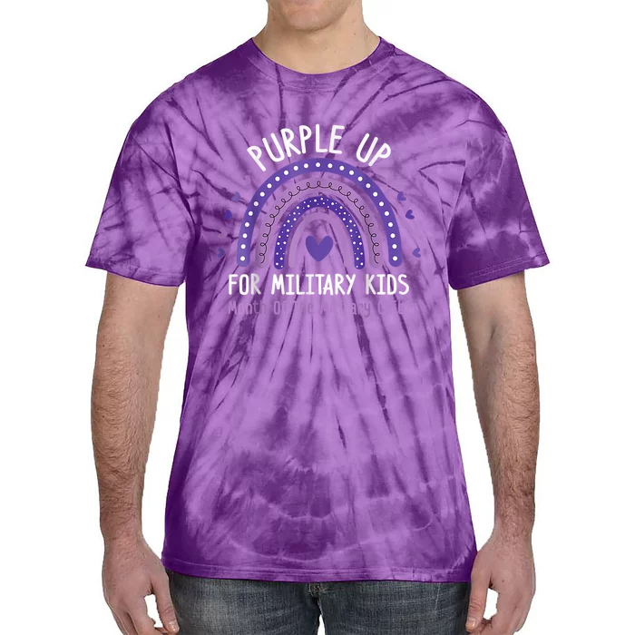 Purple Up For Military Kid Month of the Military Child Tie-Dye T-Shirt