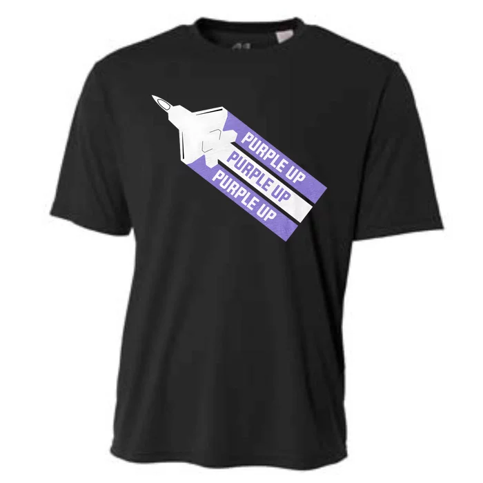 Purple Up For Military Child Month Of The Military Awareness Cooling Performance Crew T-Shirt