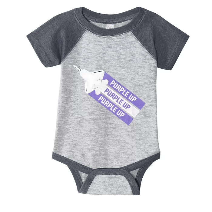 Purple Up For Military Child Month Of The Military Awareness Infant Baby Jersey Bodysuit