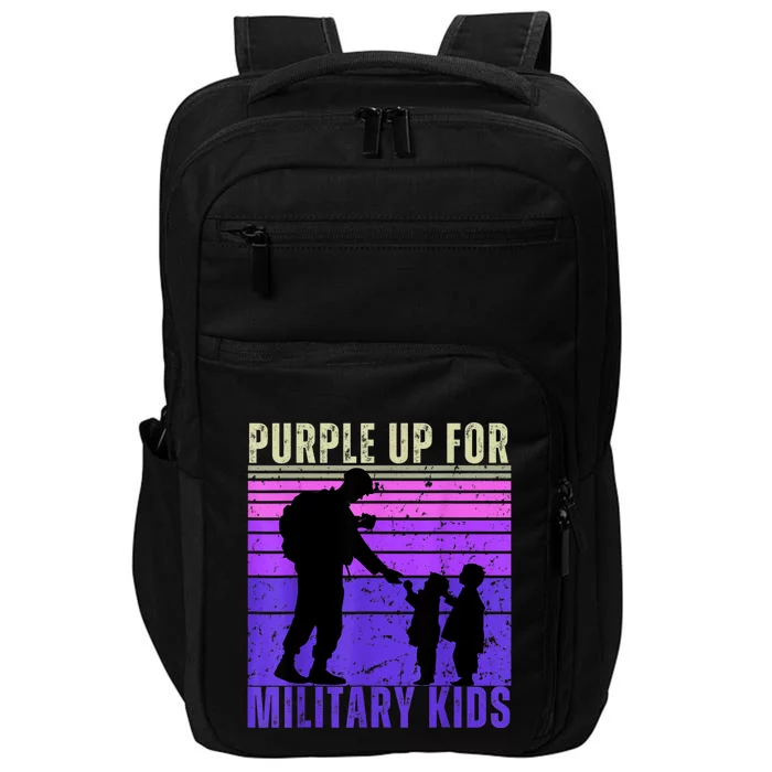 Purple Up For Military Month Of The Military Child Impact Tech Backpack