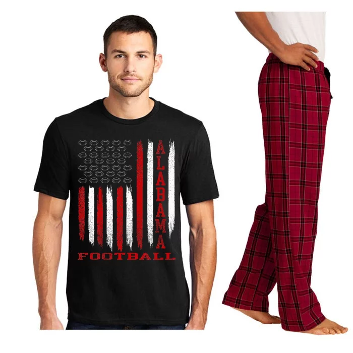 Patriotic USA Flag Alabama Football Season Party Pajama Set