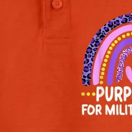 purple up for military Kid month of the military child Dry Zone Grid Performance Polo