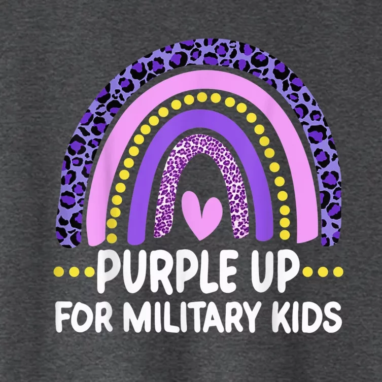 purple up for military Kid month of the military child Women's Crop Top Tee