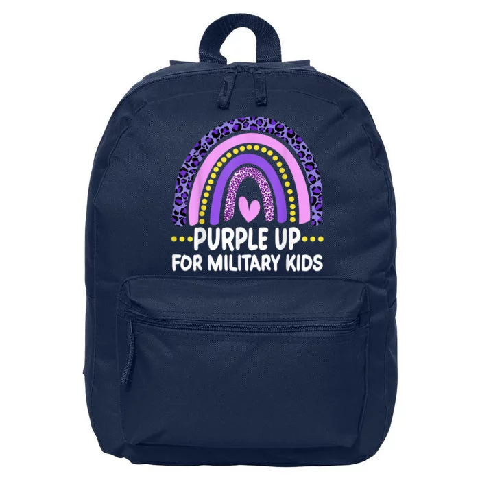 purple up for military Kid month of the military child 16 in Basic Backpack