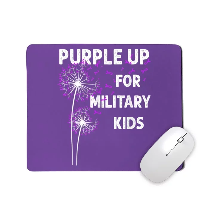 Purple Up For Military Kidss Military Groovy Child Month Mousepad