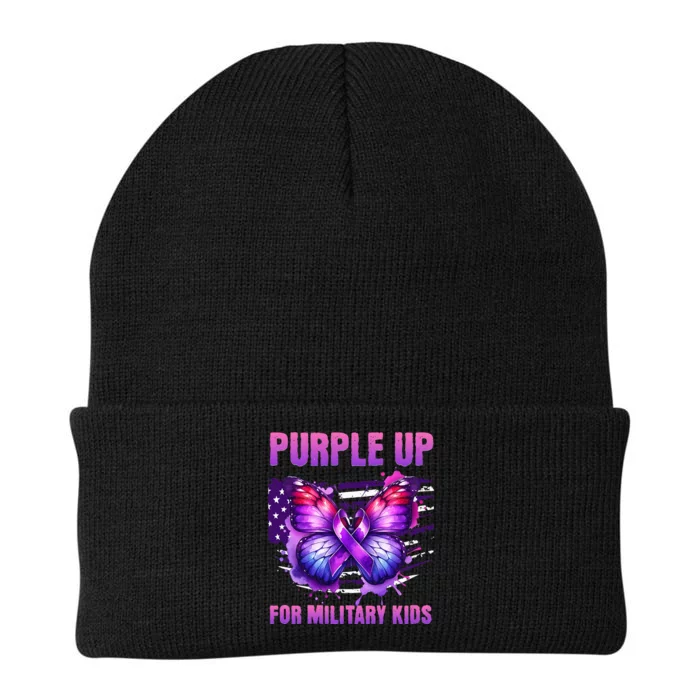 Purple Up For Military Military Child Month Knit Cap Winter Beanie