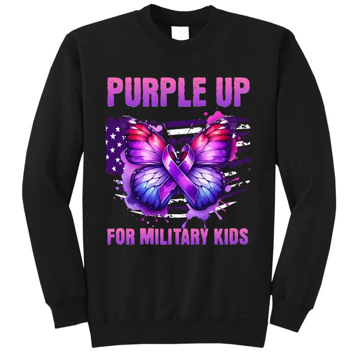 Purple Up For Military Military Child Month Tall Sweatshirt