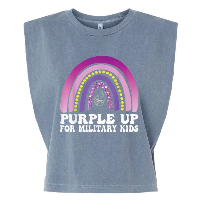 purple up for military Kid month of the military child Garment-Dyed Women's Muscle Tee