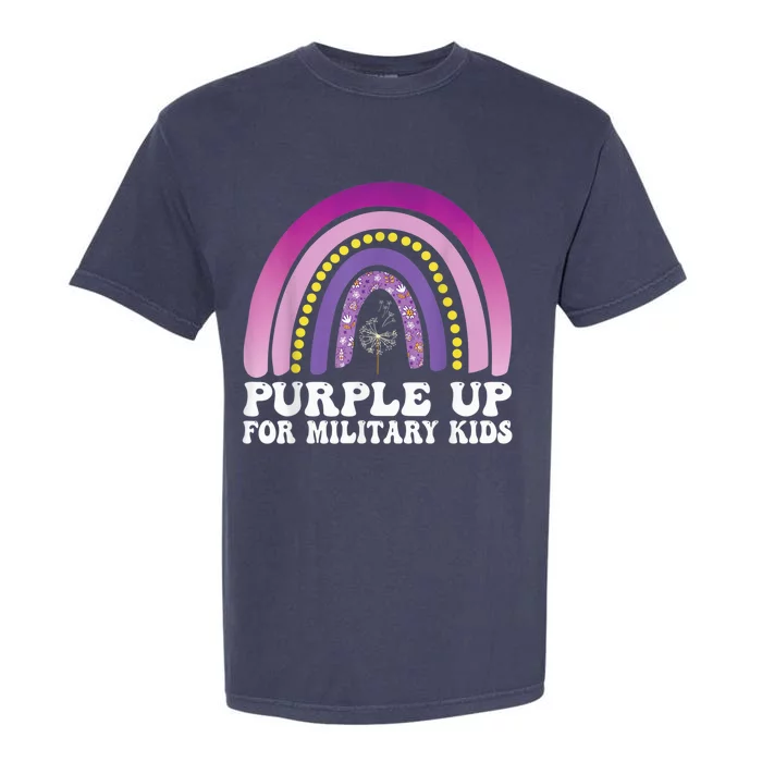 purple up for military Kid month of the military child Garment-Dyed Heavyweight T-Shirt