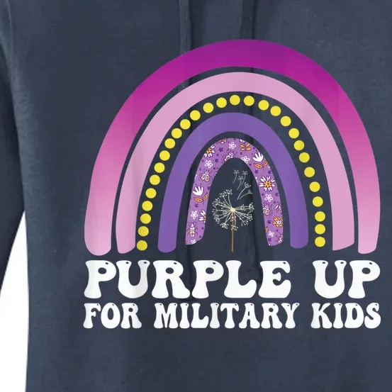 purple up for military Kid month of the military child Women's Pullover Hoodie