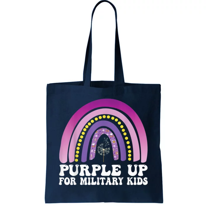 purple up for military Kid month of the military child Tote Bag