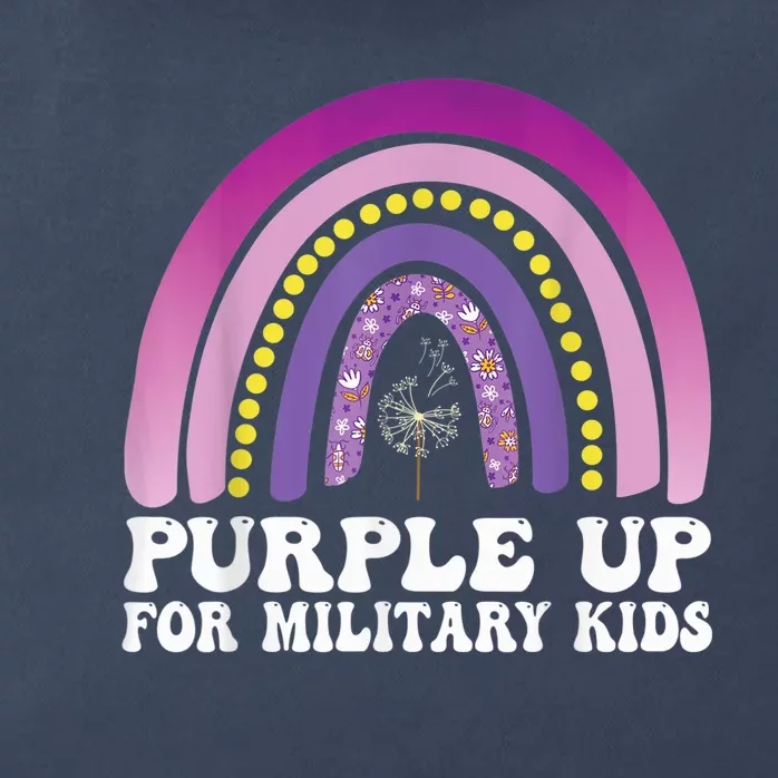 purple up for military Kid month of the military child Zip Tote Bag