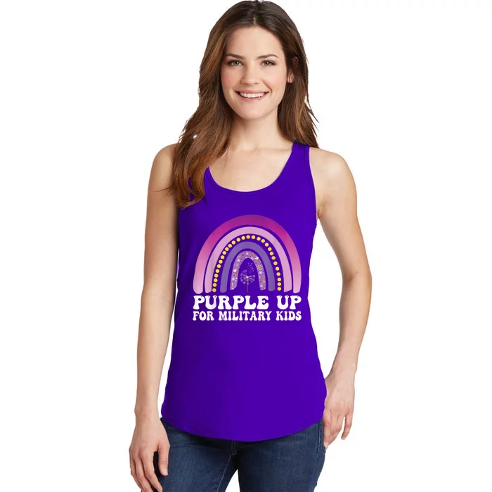 purple up for military Kid month of the military child Ladies Essential Tank