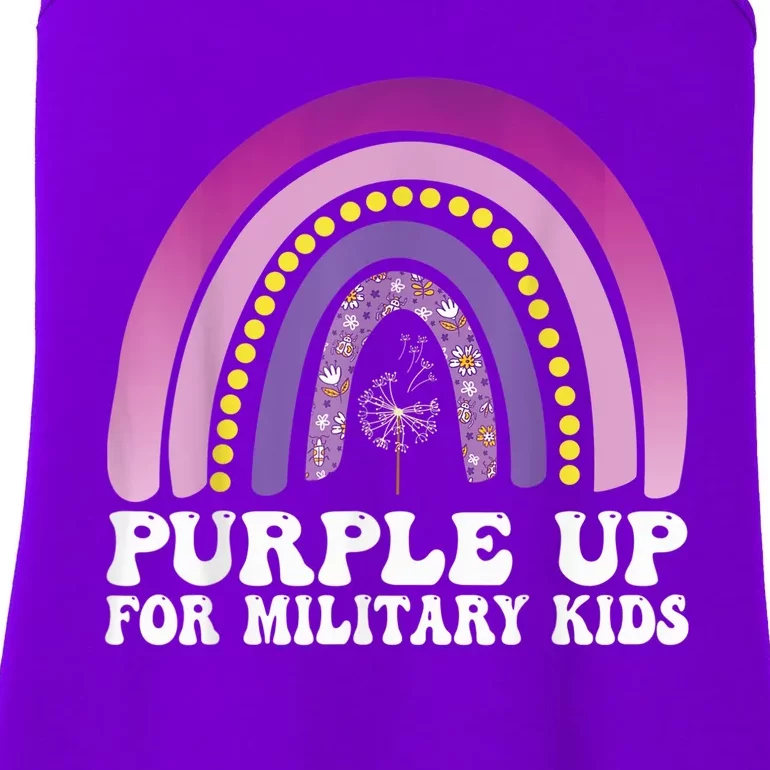 purple up for military Kid month of the military child Ladies Essential Tank