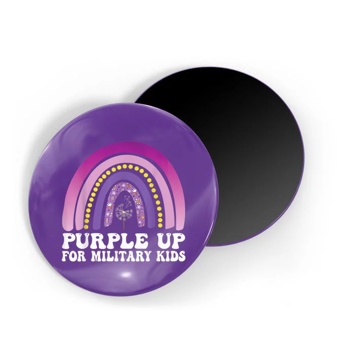 purple up for military Kid month of the military child Magnet