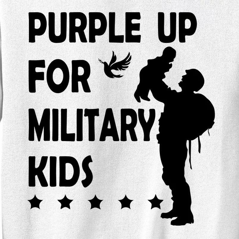 Purple Up For Military Kids Veteran Of US Army Sweatshirt