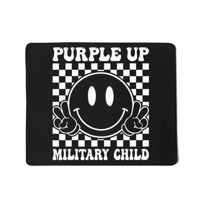 Purple Up For Military Groovy Military Child Month Mousepad