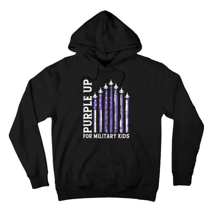 Purple Up For Military Military Child Month Air Force Tall Hoodie