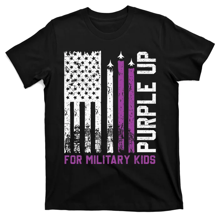 Purple Up For Military Military Child Month T-Shirt