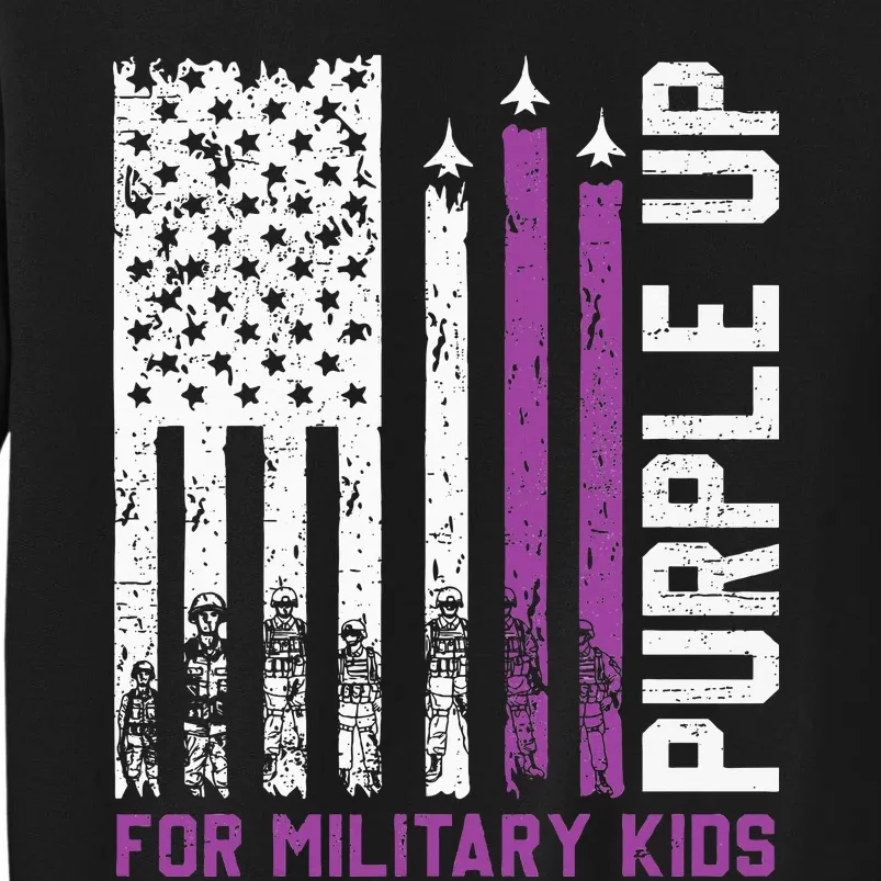 Purple Up For Military Military Child Month Tall Sweatshirt