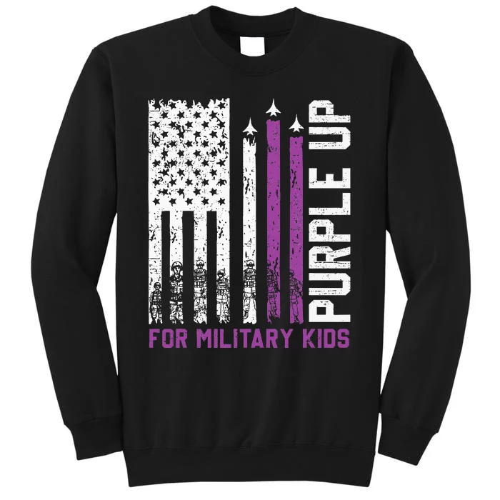 Purple Up For Military Military Child Month Tall Sweatshirt