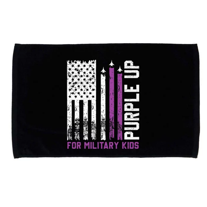 Purple Up For Military Military Child Month Microfiber Hand Towel