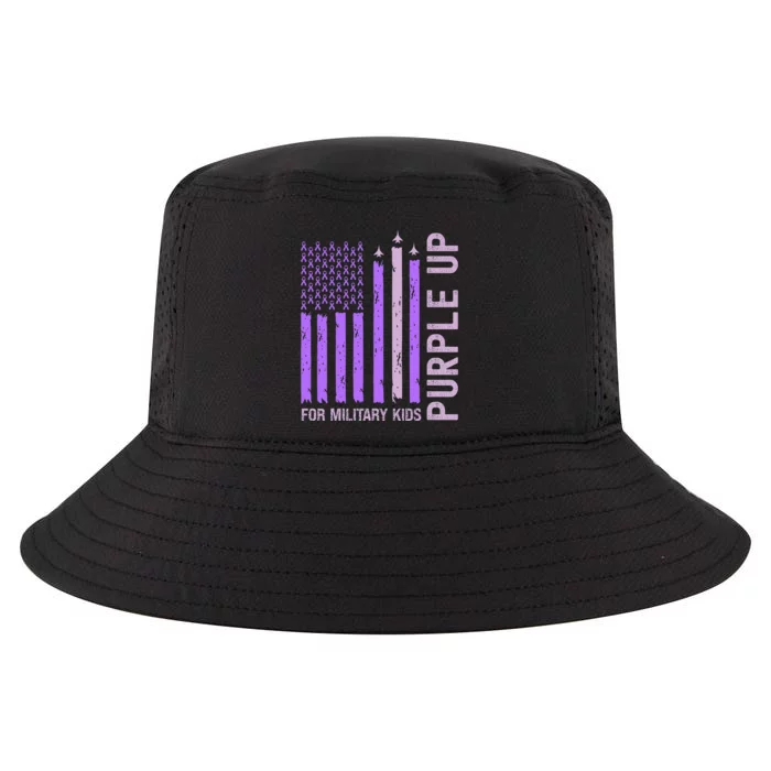 Purple Up For Military Military Child Month Cool Comfort Performance Bucket Hat