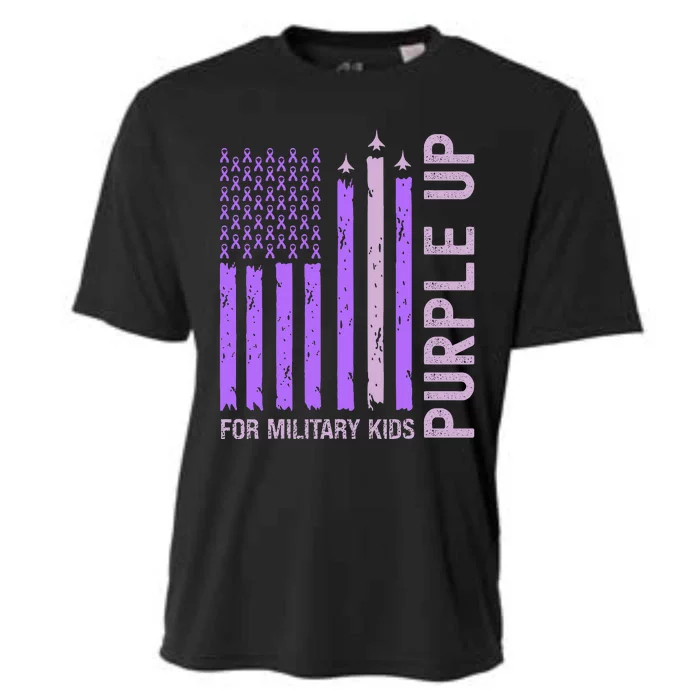 Purple Up For Military Military Child Month Cooling Performance Crew T-Shirt