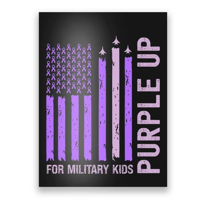 Purple Up For Military Military Child Month Poster