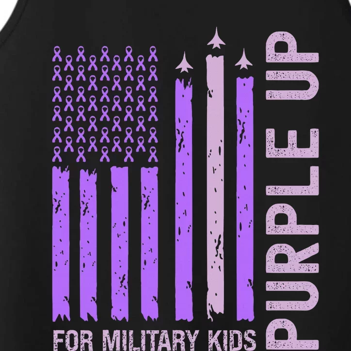 Purple Up For Military Military Child Month Performance Tank