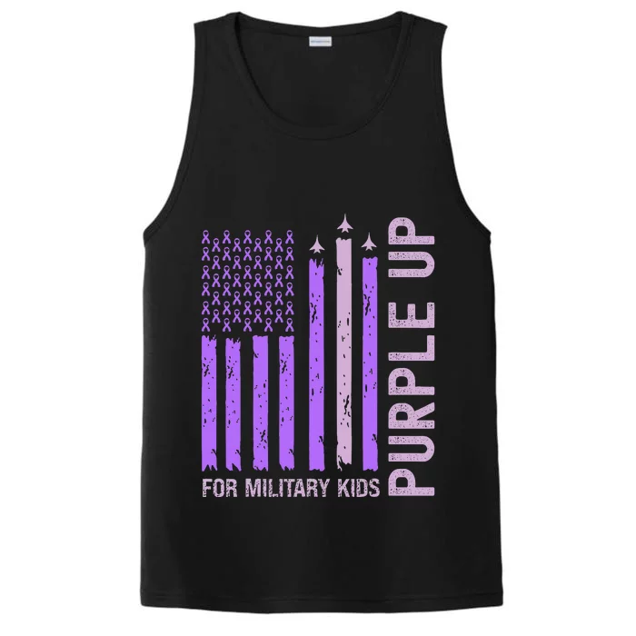 Purple Up For Military Military Child Month Performance Tank