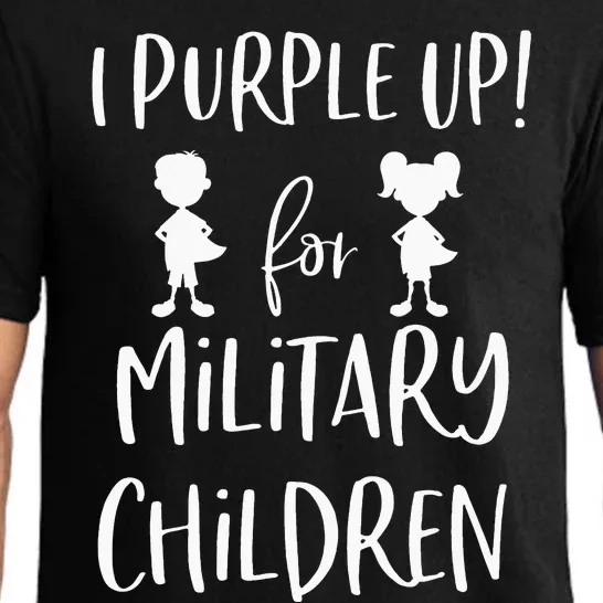 purple up for the month of the military Child Pajama Set