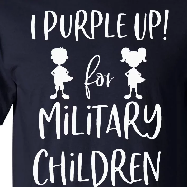 purple up for the month of the military Child Tall T-Shirt