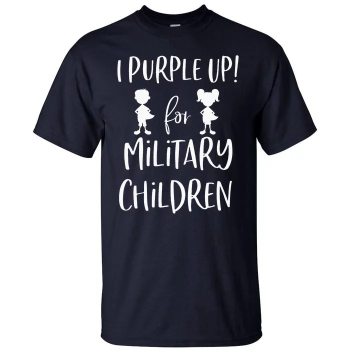 purple up for the month of the military Child Tall T-Shirt