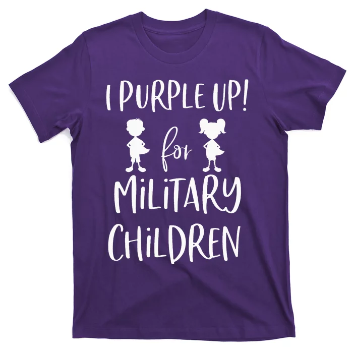 purple up for the month of the military Child T-Shirt