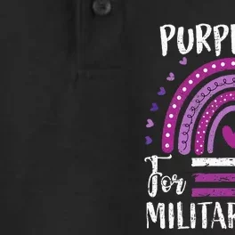 Purple Up For Military Military Child Month Dry Zone Grid Performance Polo