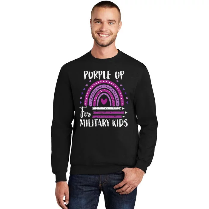 Purple Up For Military Military Child Month Tall Sweatshirt