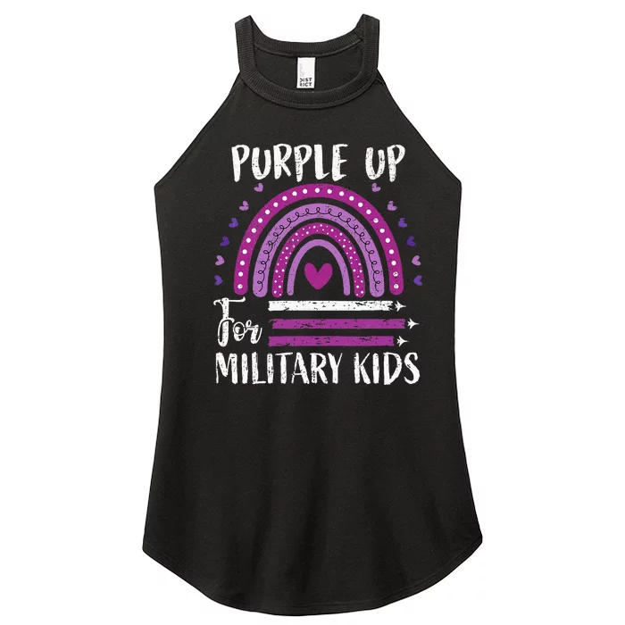 Purple Up For Military Military Child Month Women’s Perfect Tri Rocker Tank