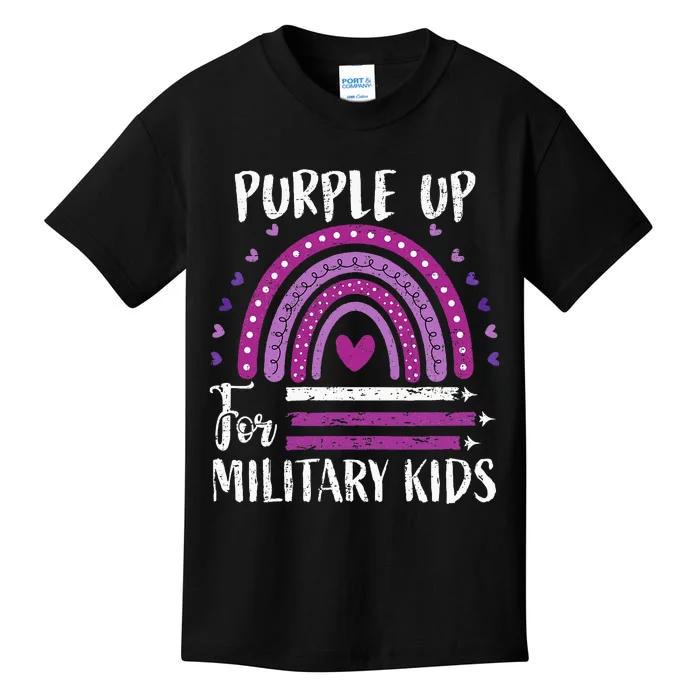 Purple Up For Military Military Child Month Kids T-Shirt