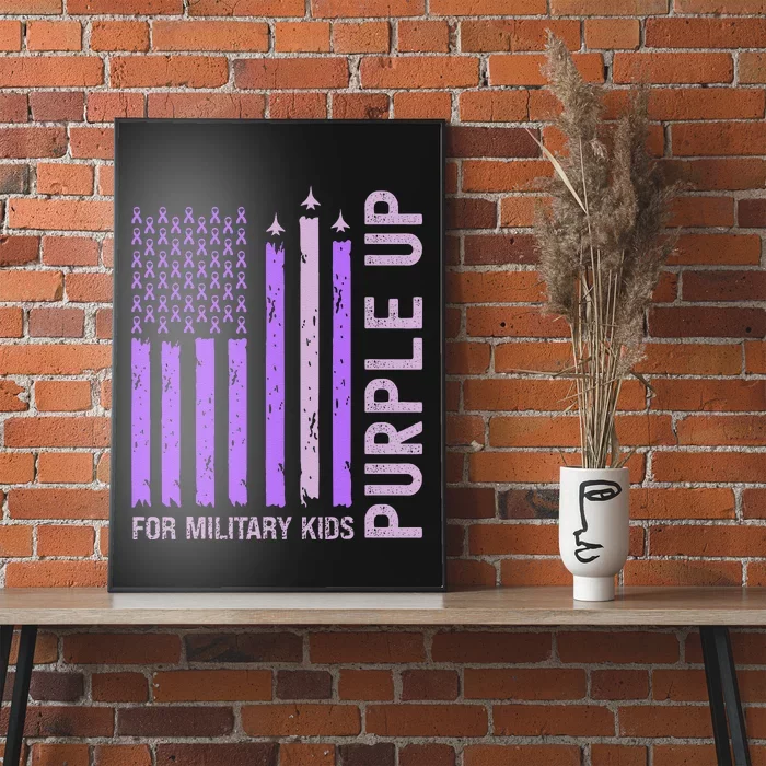 Purple Up For Military K.Ids Military Child Month Gift Poster