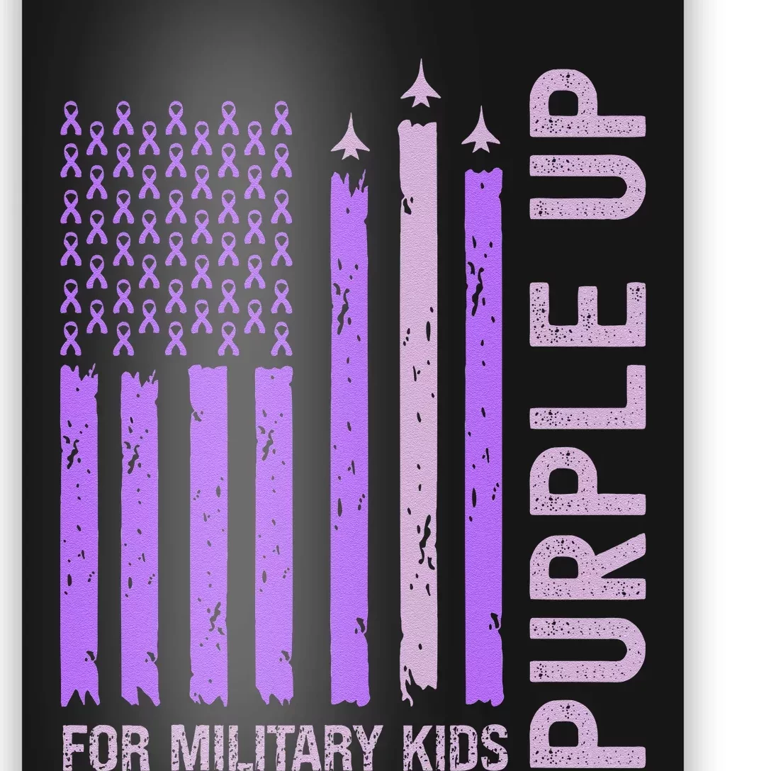 Purple Up For Military K.Ids Military Child Month Gift Poster