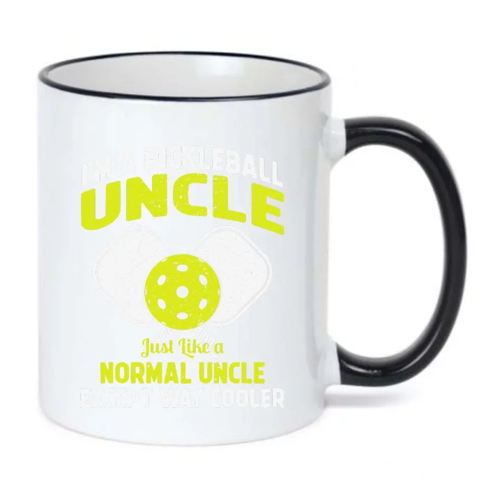 Pickleball Uncle Funny Pickleball Player Gift For Him Black Color Changing Mug