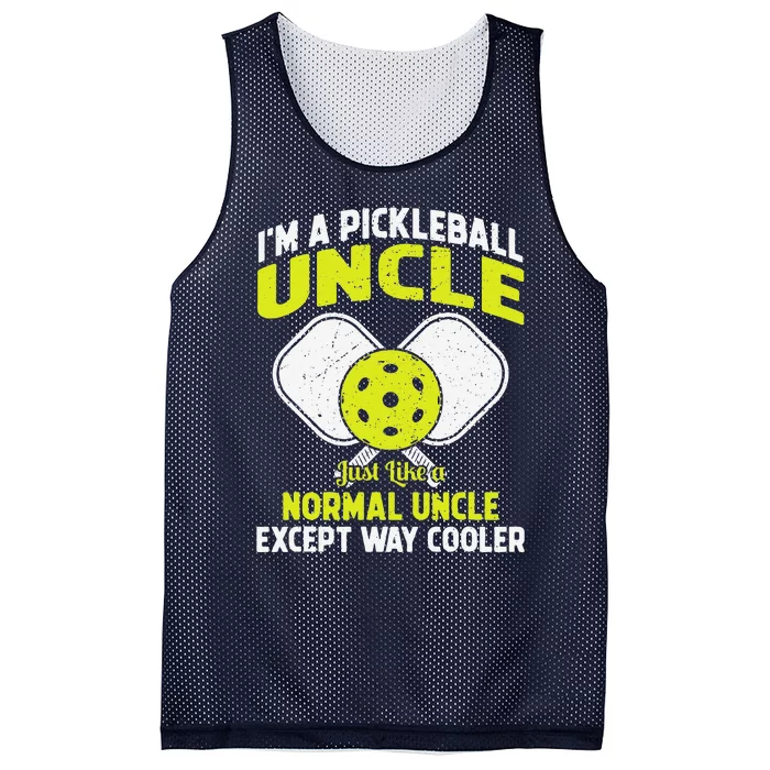 Pickleball Uncle Funny Pickleball Player Gift For Him Mesh Reversible Basketball Jersey Tank