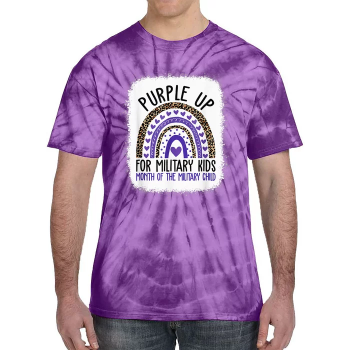 Purple Up For Military Kid Cool Month Of The Military Child Tie-Dye T-Shirt