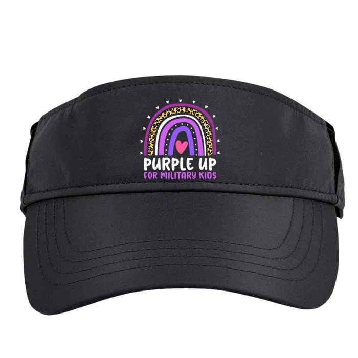 Purple Up For Military Month Military Child Rainbow Adult Drive Performance Visor