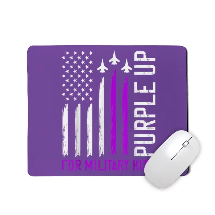 Purple Up For Military Kid Shirt Military Child Month Mousepad